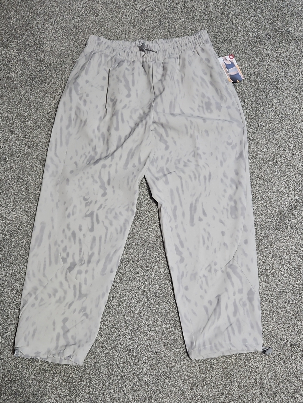 Avia Light Gray Patterned Pull-On Joggers